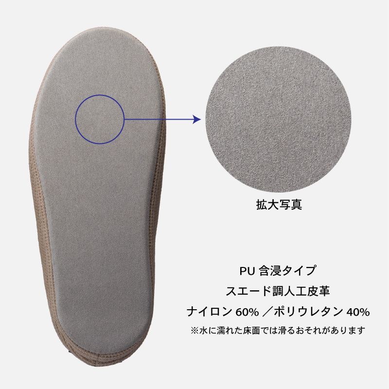 ルームシューズの構造