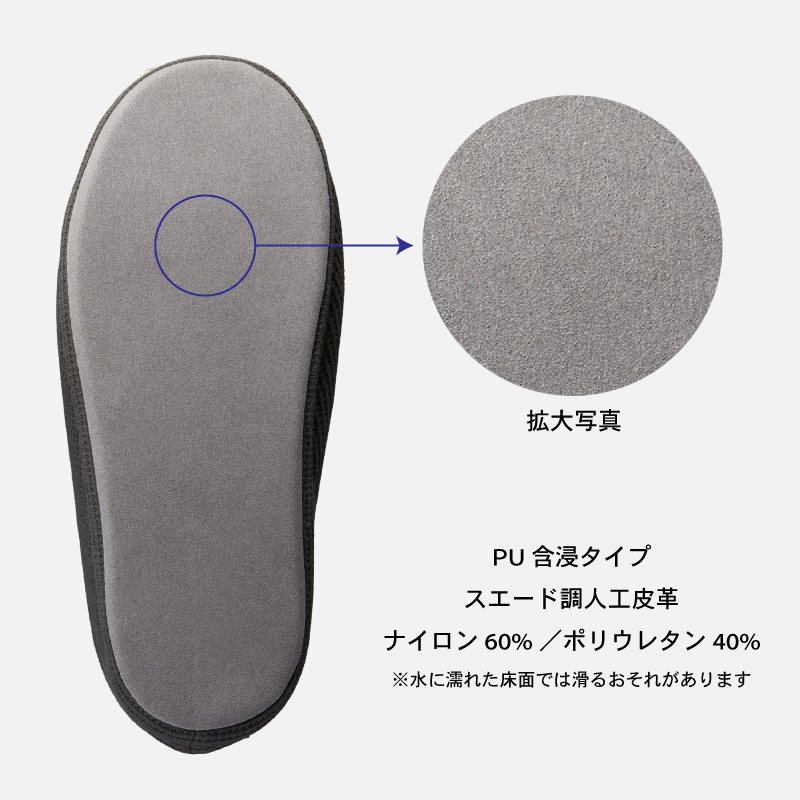 ルームシューズの構造