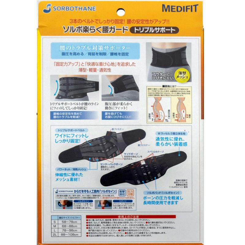 腰サポーター 腰痛サポーター 腰痛ベルト 腰痛コルセット|ソルボ